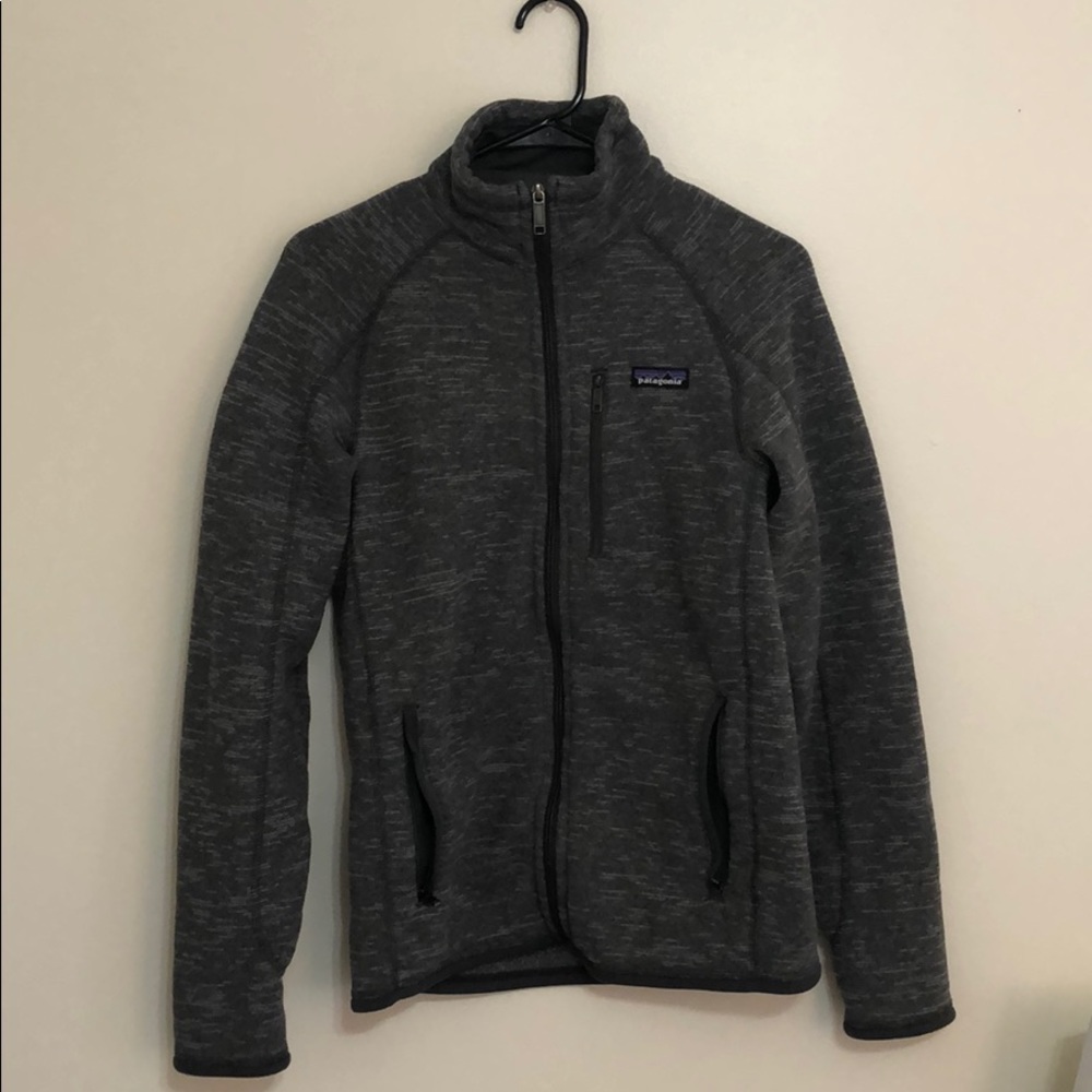 Patagonia zip up sweater (gray)